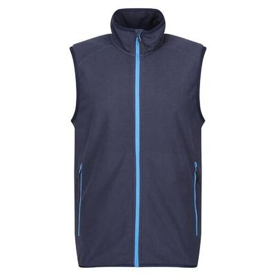 Heren navigate fleece gilet (marine / frans blauw)