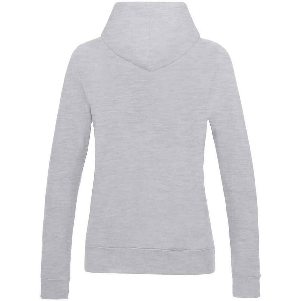 Womens/Ladies College Heather Girlie Hoodie (Grey) 2/2