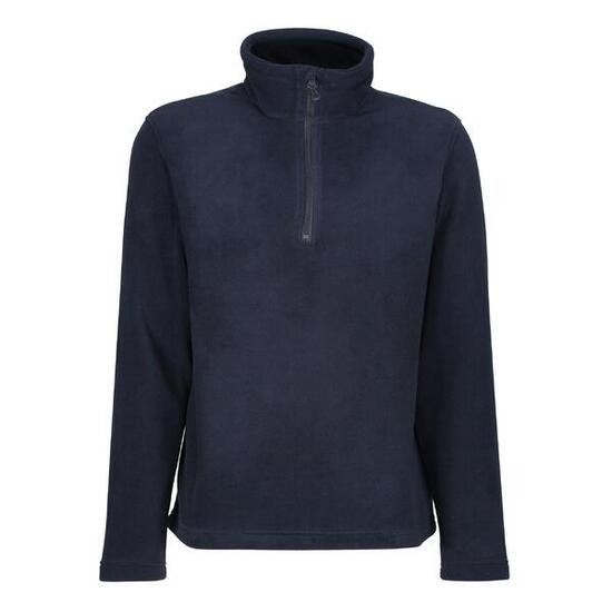Honestly Made" Fleece mit halbem Reißverschluss für Herren Marineblau
