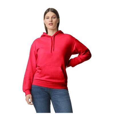 Unisex softstyle fleece midweight hoodie voor volwassenen (marron)
