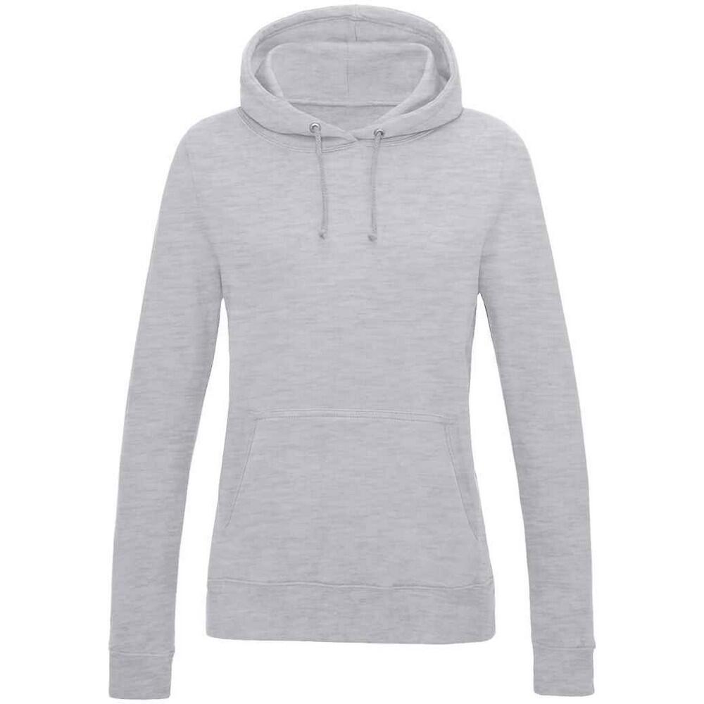 Womens/Ladies College Heather Girlie Hoodie (Grey) 1/2