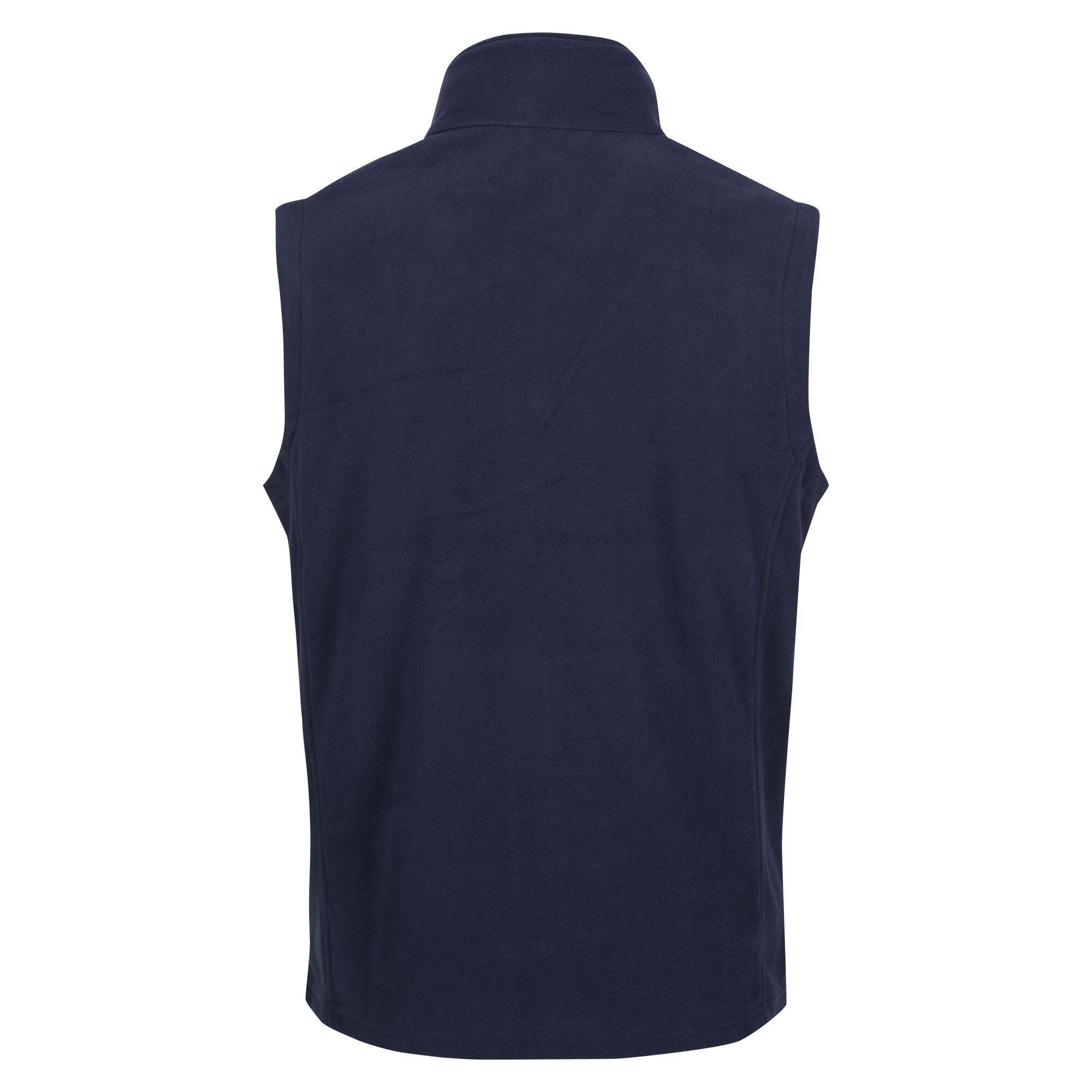 Homem Micro Fleece Bodywarmer / Gilet (Azul Marinho) 3/5