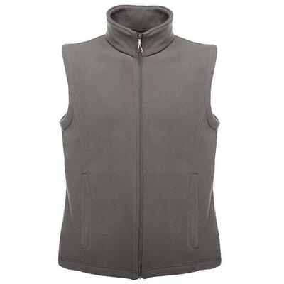Heren micro fleece bodywarmer / gilet (afdichting grijs)