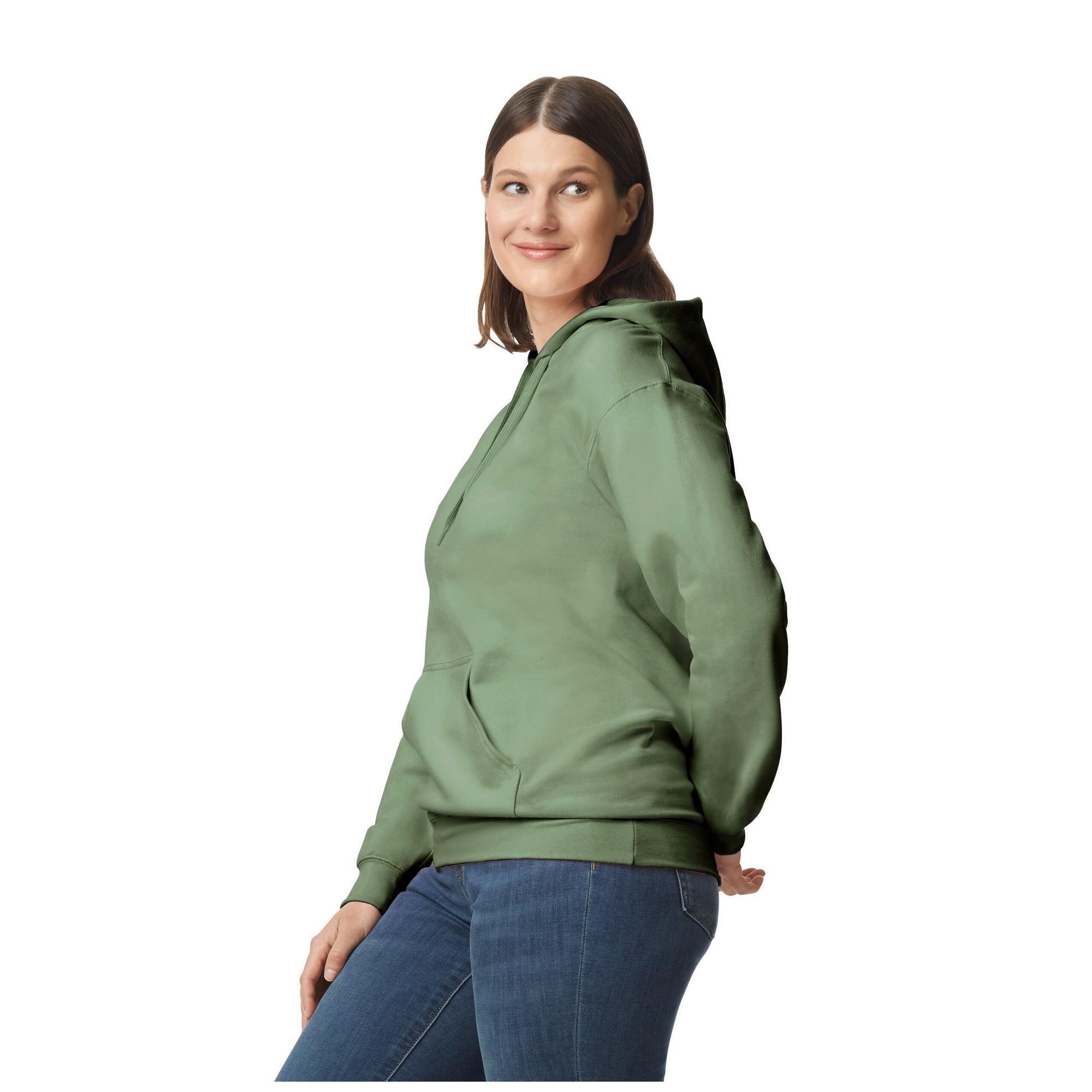 Sweat À Capuche SOFTSTYLE Adulte (Vert Kaki) 3/3