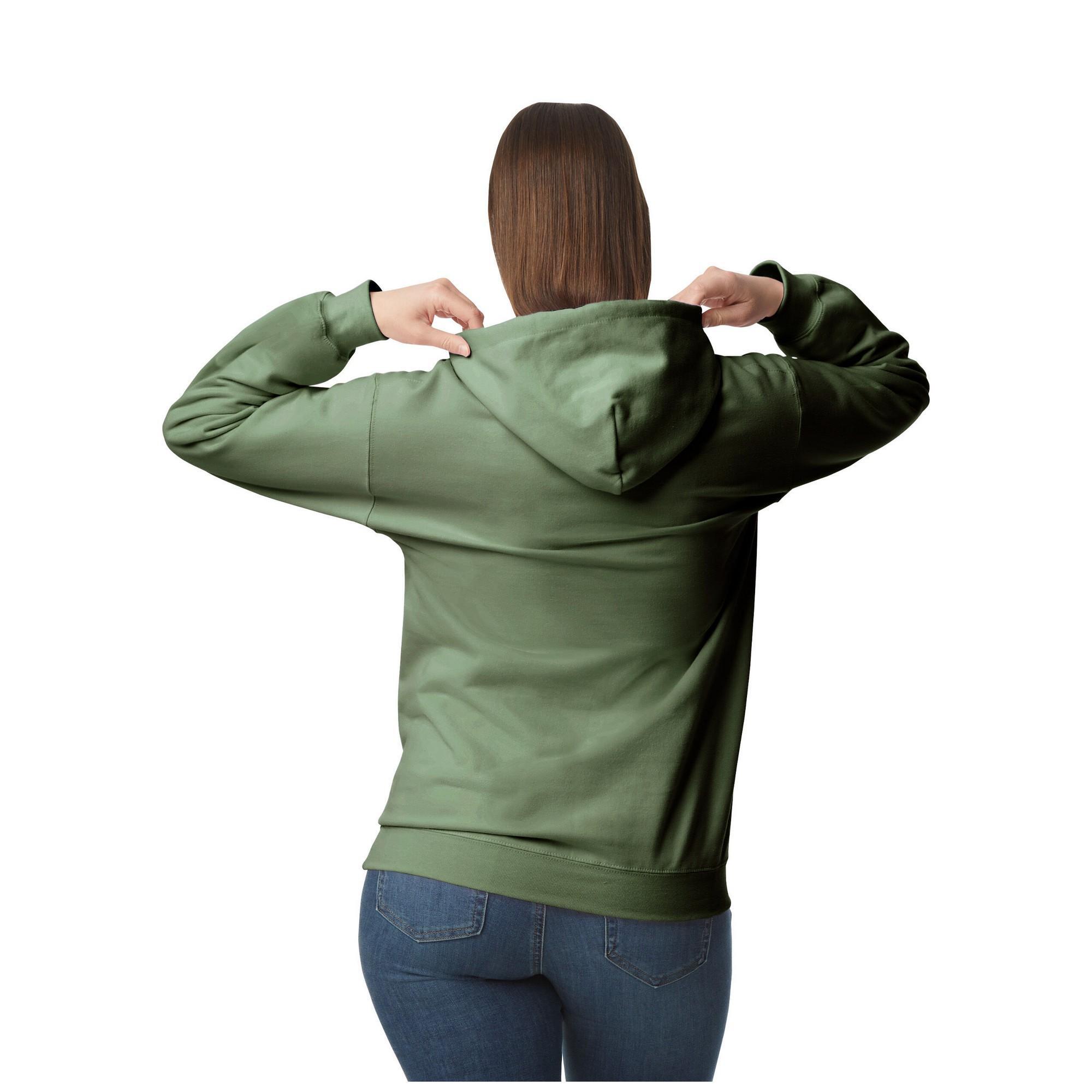Sweat À Capuche SOFTSTYLE Adulte (Vert Kaki) 2/3