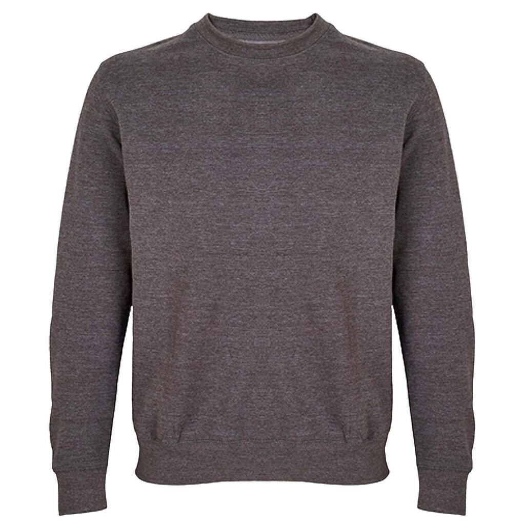 Unisex Adult Columbia Crew Neck Sweatshirt (Charcoal Melange)