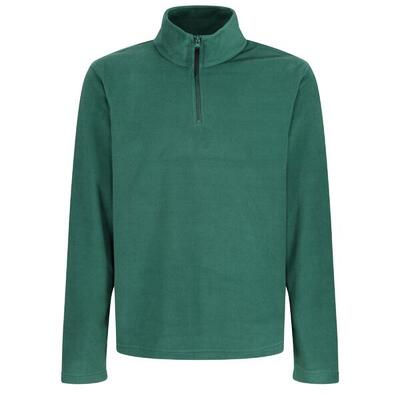 Heren micro zip neck fleece top (fles groen)