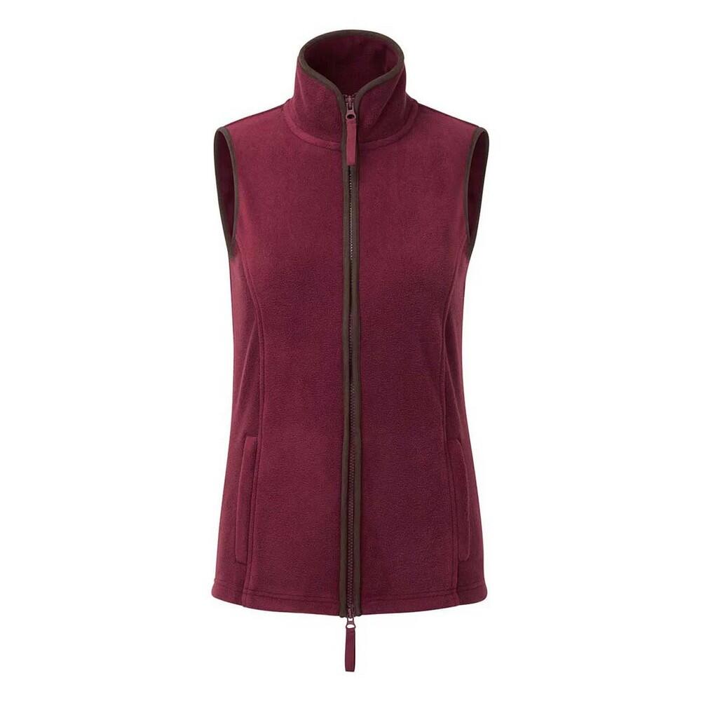 Premier - Veste Sans Manches Artisan Femme (bordeaux / Marron) - Sweat-shirt - Marron|rouge - S - Decathlon