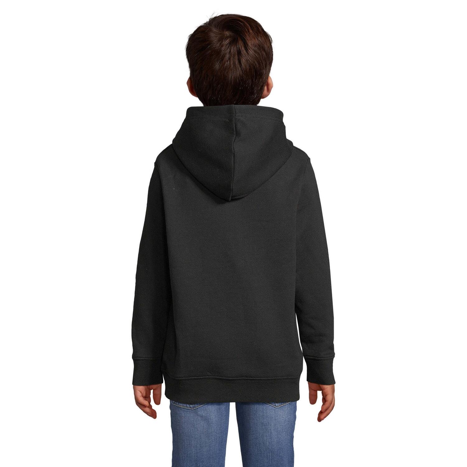 Felpa Con Cappuccio Bambini SOLS Condor Nero 2/3
