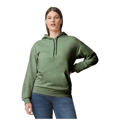 Unisex softstyle fleece midweight hoodie voor volwassenen (marron)