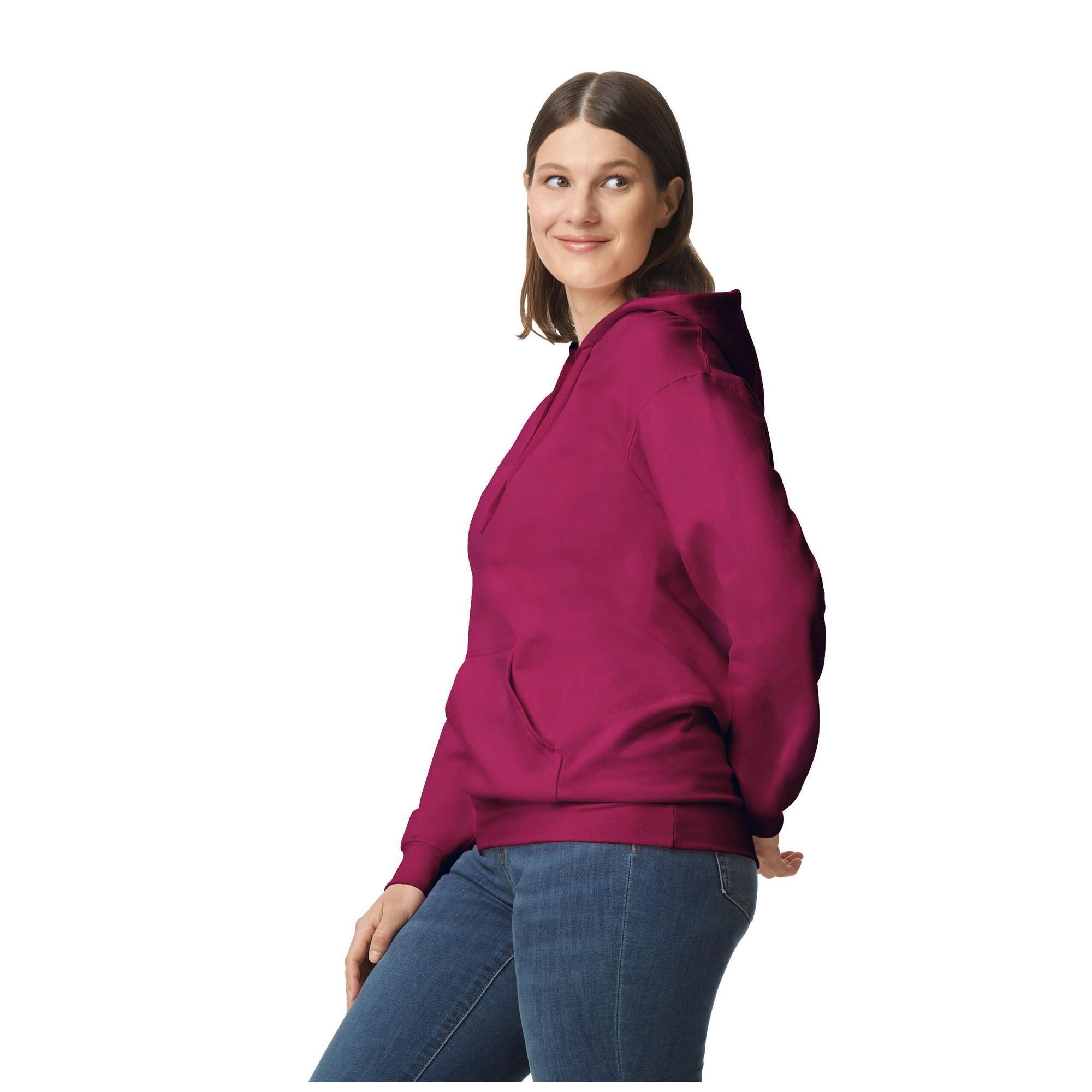 Sweat À Capuche SOFTSTYLE Adulte (Pourpre) 3/3
