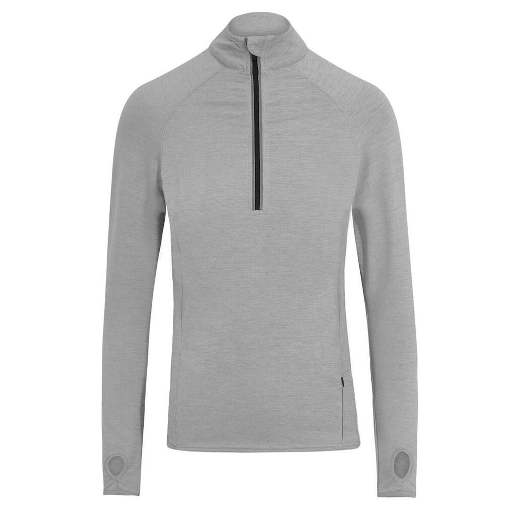 Mens CoolFlex Half Zip Top (Silver Grey)