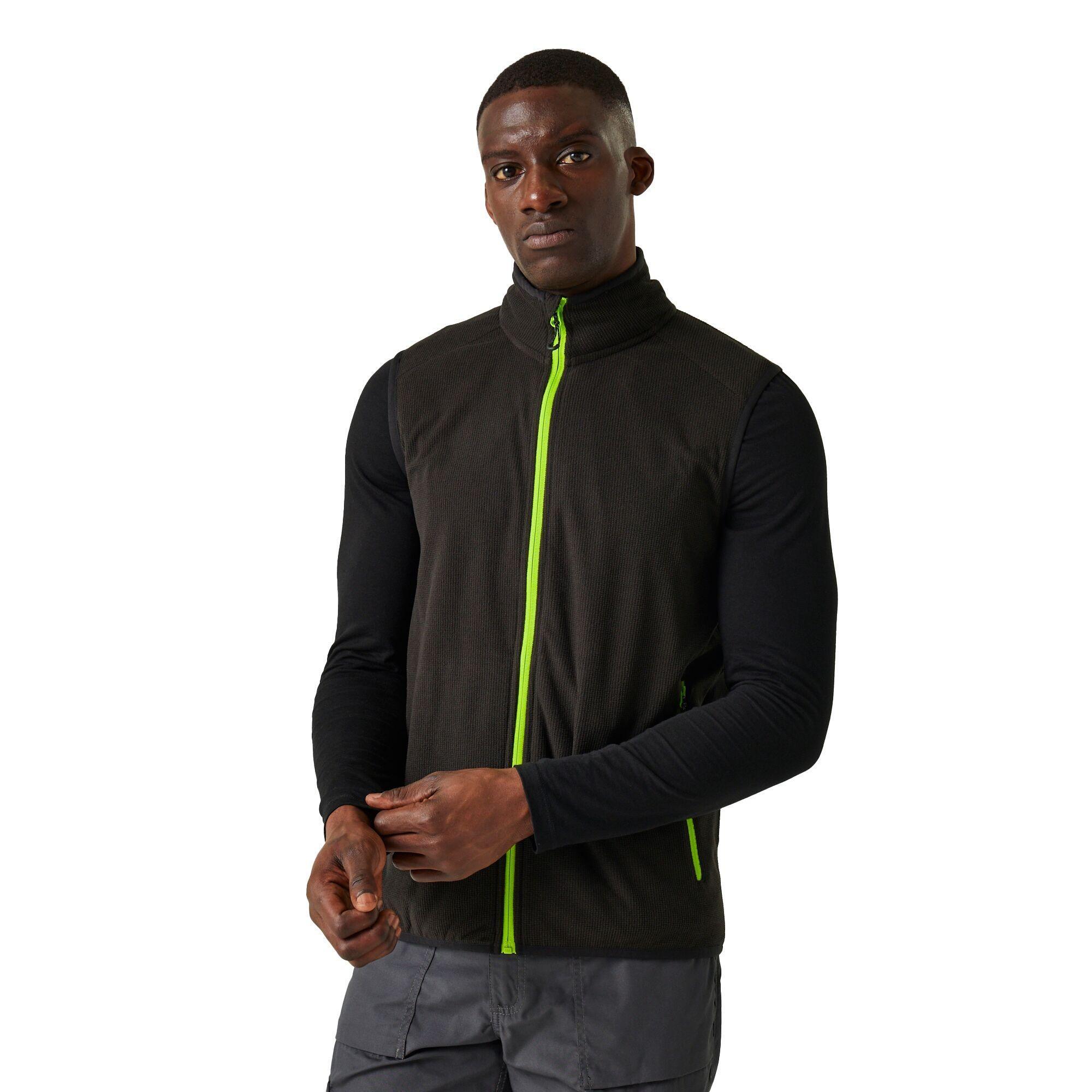 Gilet Uomo Regatta Navigate Nero Verde Lime 3/5