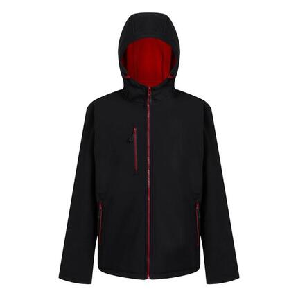 Navigate" Softshelljacke Zweilagig für Herren Schwarz/Rot