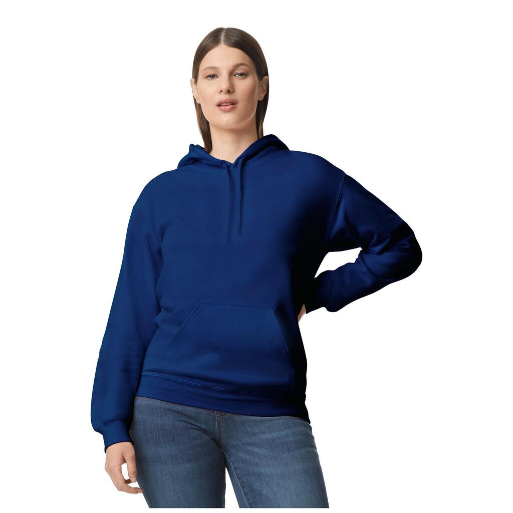 Unisex Adult Softstyle Fleece Midweight Hoodie (Navy Blue)