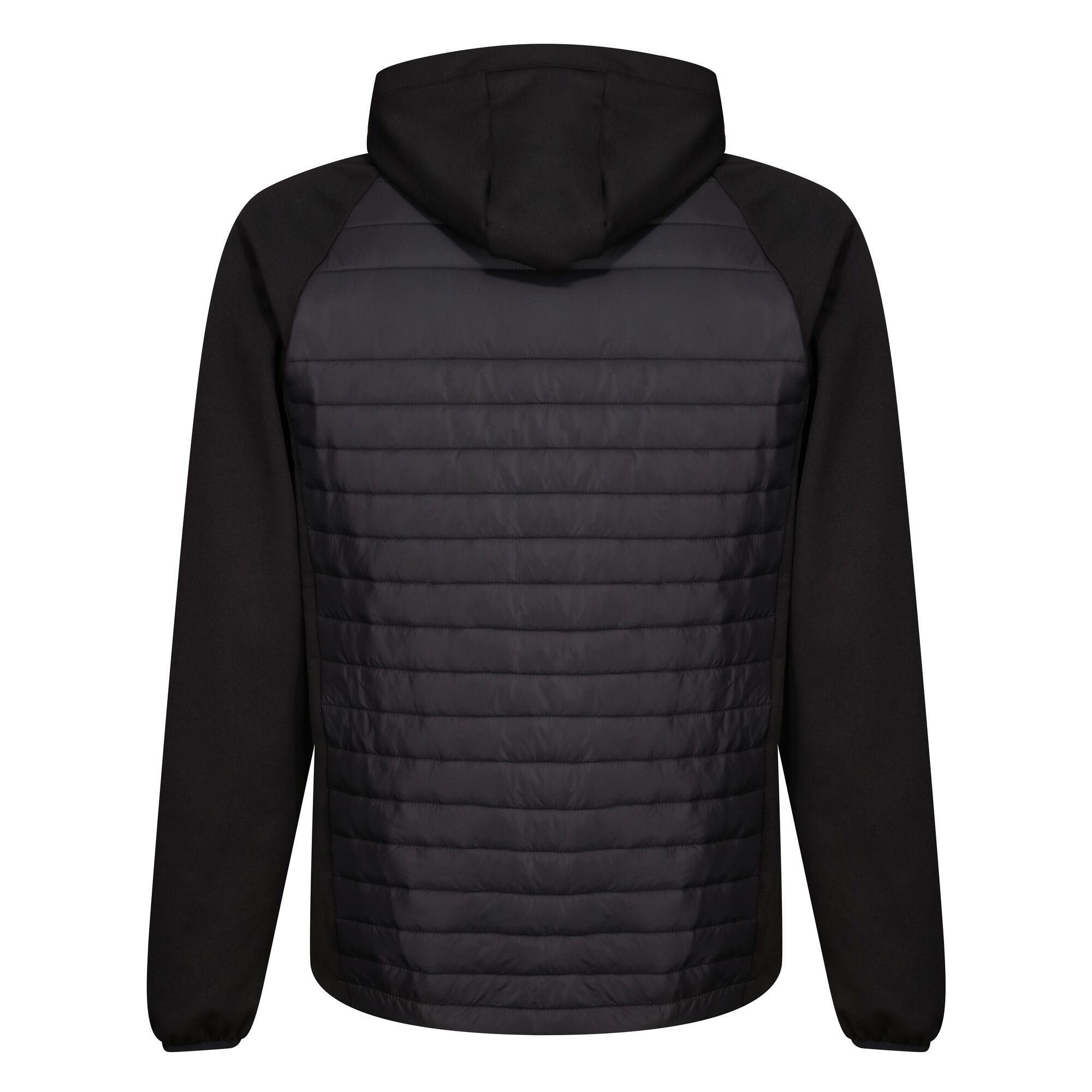 Giacca Ibrida Trapuntato Uomo Regatta Navigate Nero Rosso Classico 2/3