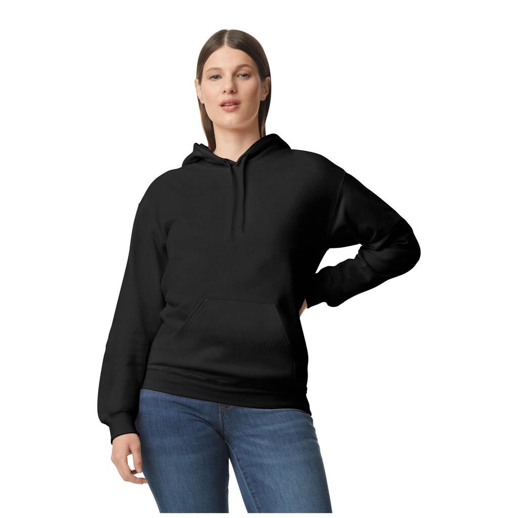 Unisex Adult Softstyle Fleece Midweight Hoodie (Black)