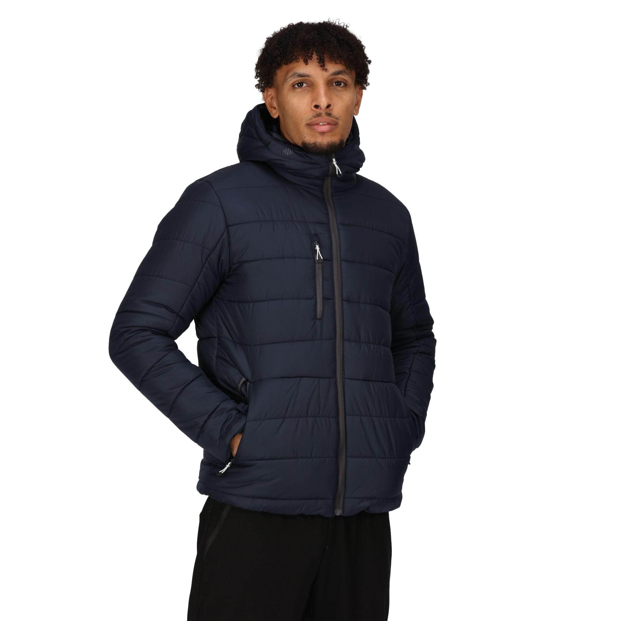 Mens Navigate Thermal Padded Jacket (Navy/Seal Grey) 3/5