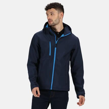Venturer" Softshelljacke, Dreilagige Membrane für Herren Marineblau/Graublau