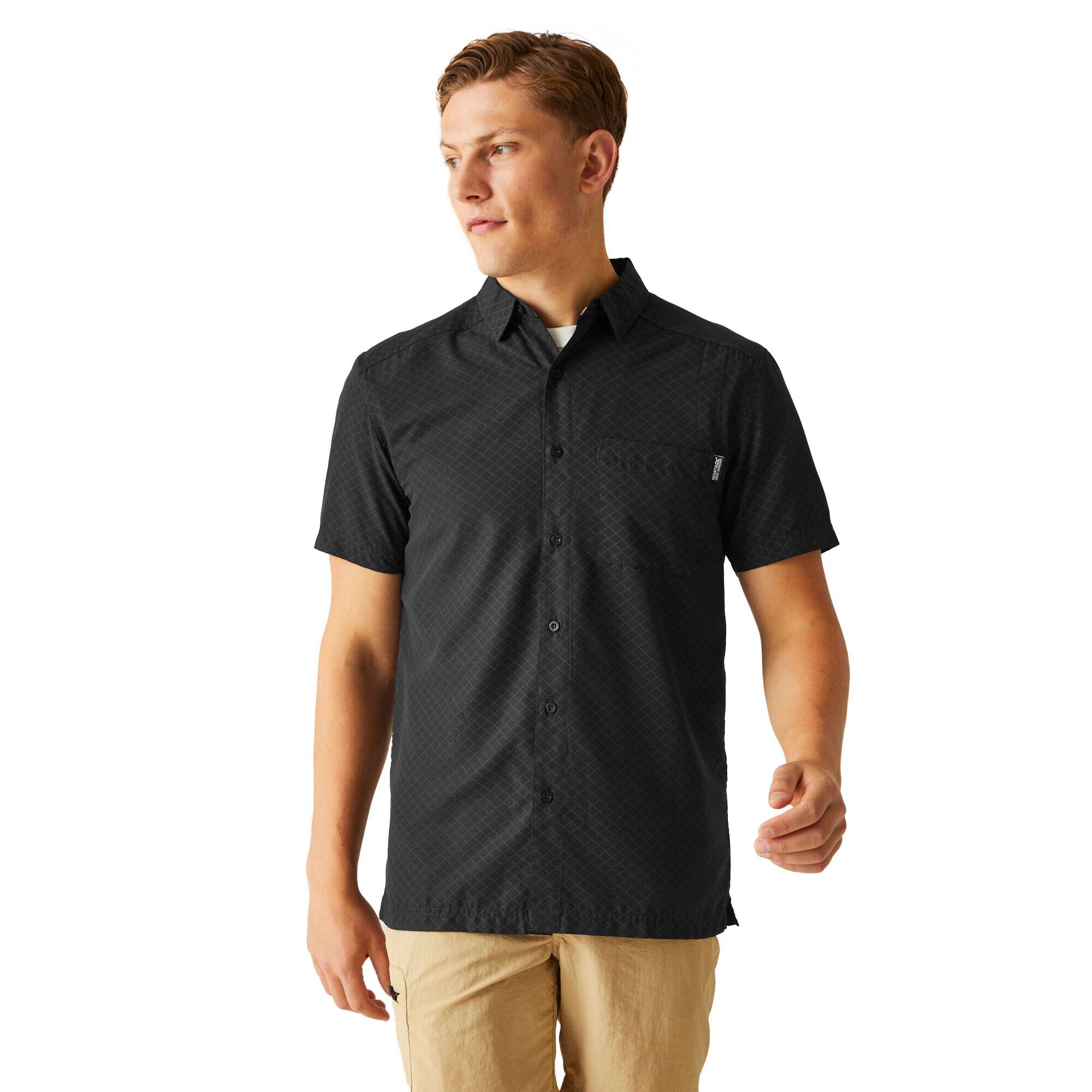 Mens Mindano VIII CrissCross Shirt (Black/Ash) 4/5