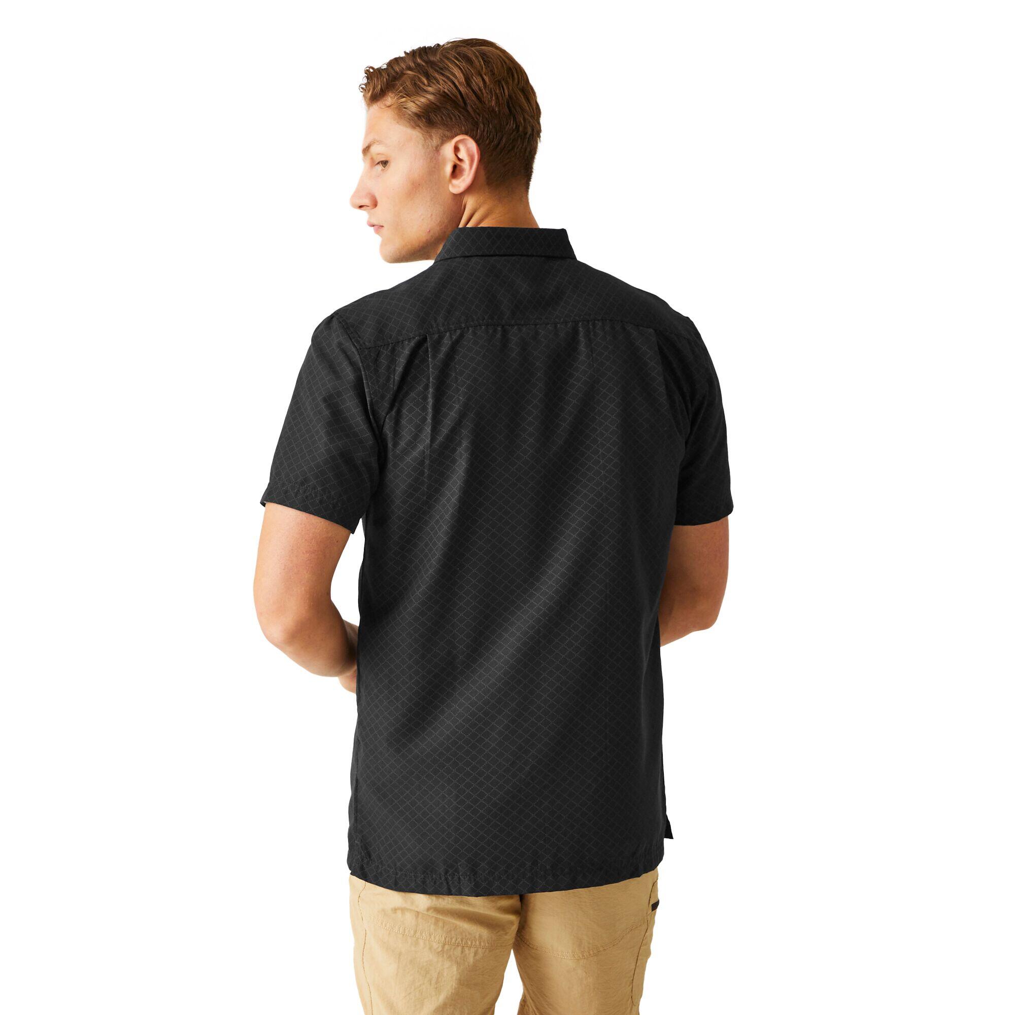 Mens Mindano VIII CrissCross Shirt (Black/Ash) 3/5