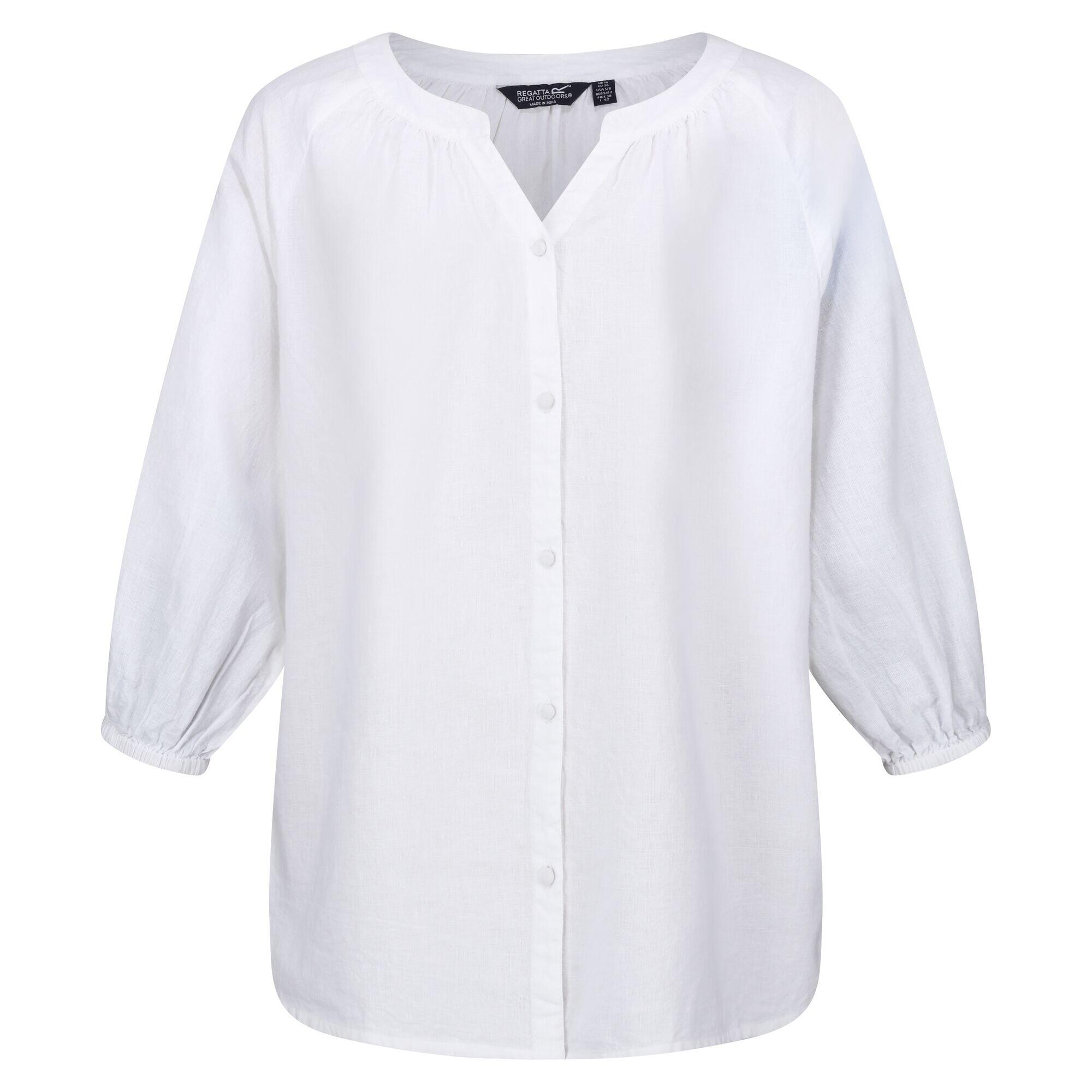 Regatta - Chemisier Natuna Femme (blanc) - Blouse - Blanc - 40 M - Decathlon