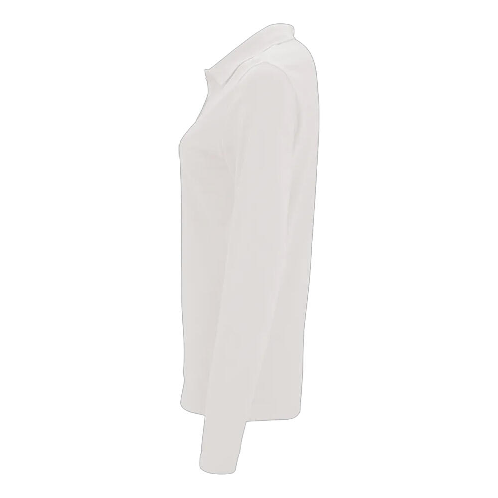 Maglietta Polo Manica Lunga Donna SOLS Perfect Bianco 3/4