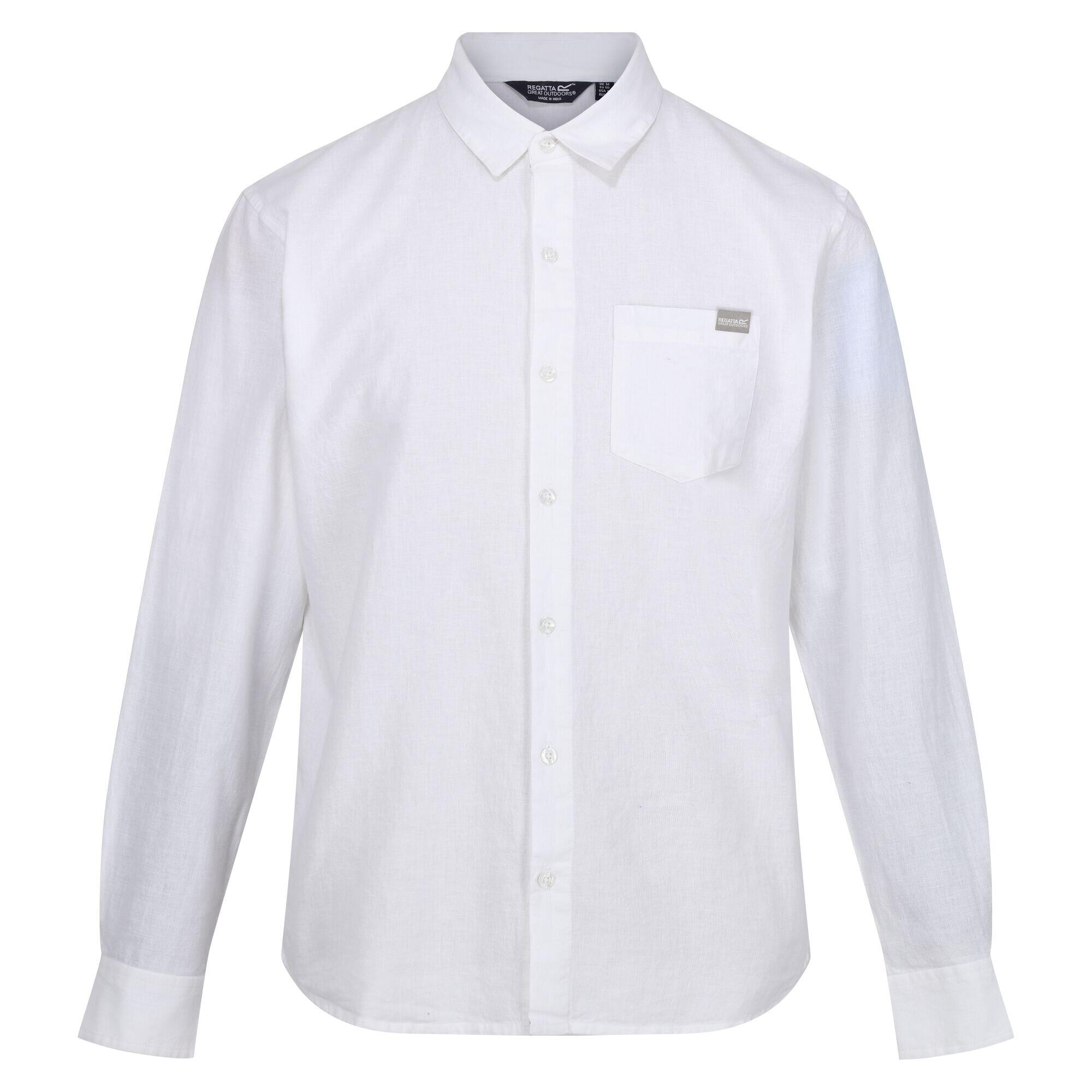 Camisa linho babbinswood homem branco