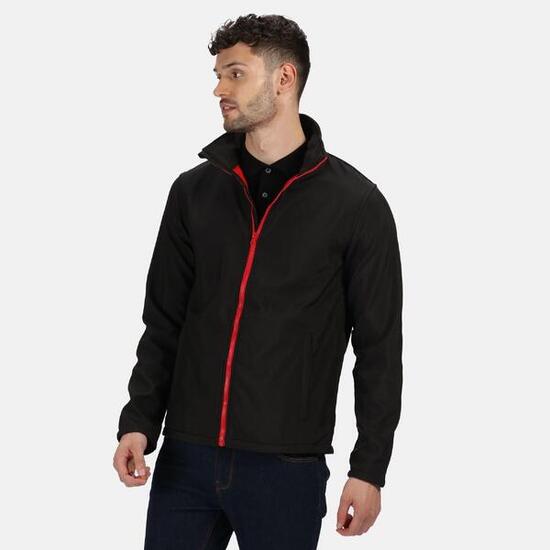 Giacca Softshell Uomo Regatta Ablaze Nero/Rosso