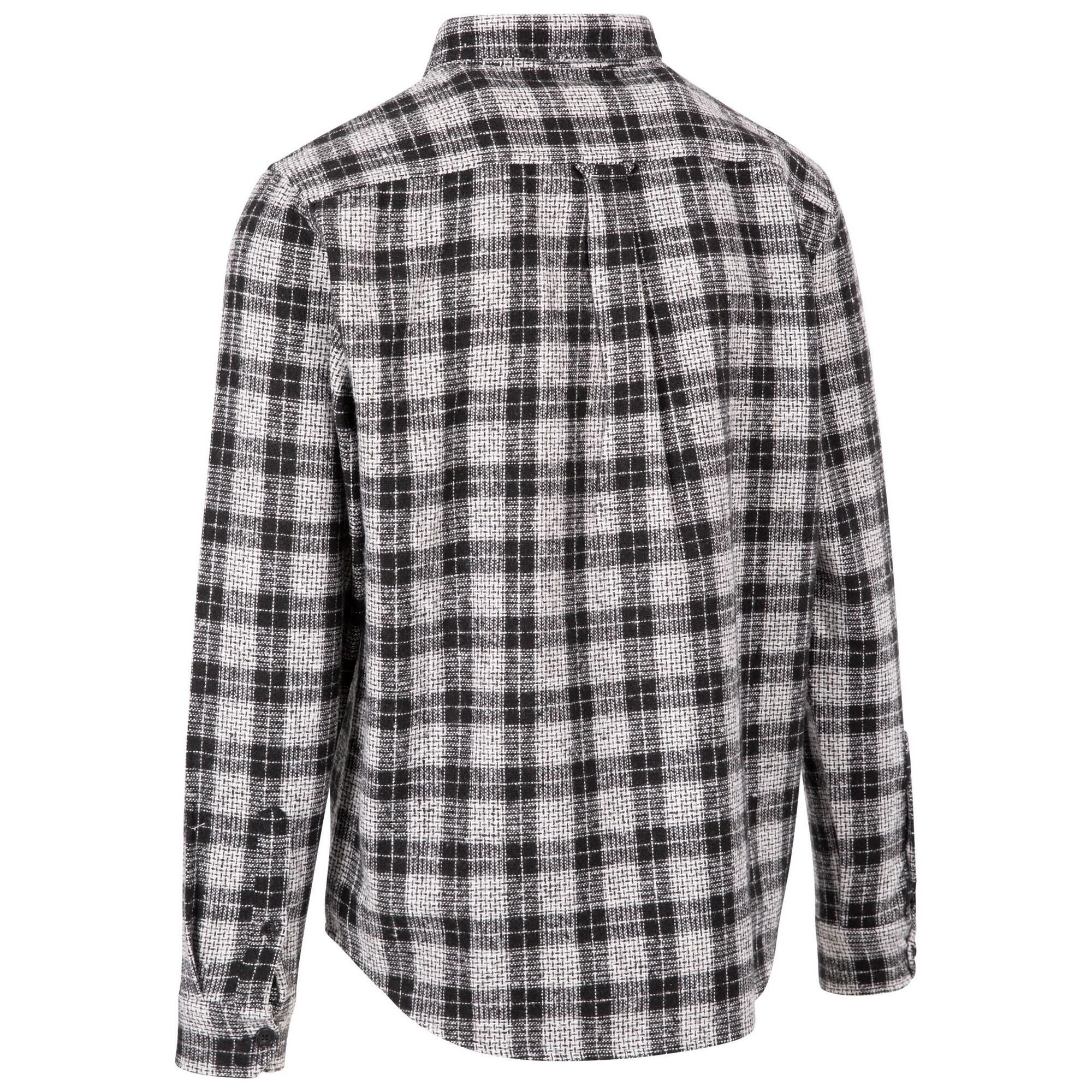 Camisa Portlaw Cuadro para Hombre Negro, Blanco 2/5