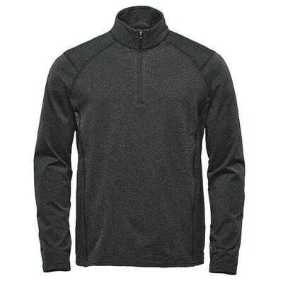 Heren treeline quarter zip pullover (zwarte heide)
