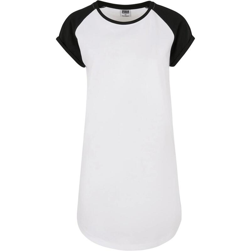 Robe Tshirt Femme (Blanc / Noir) URBAN CLASSICS | Decathlon