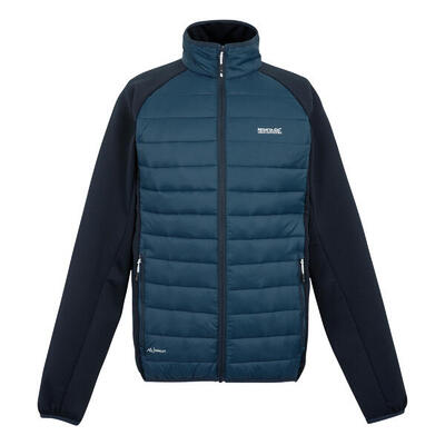 Heren clumber iv full zip hybride jas (moonlight denim/navy)
