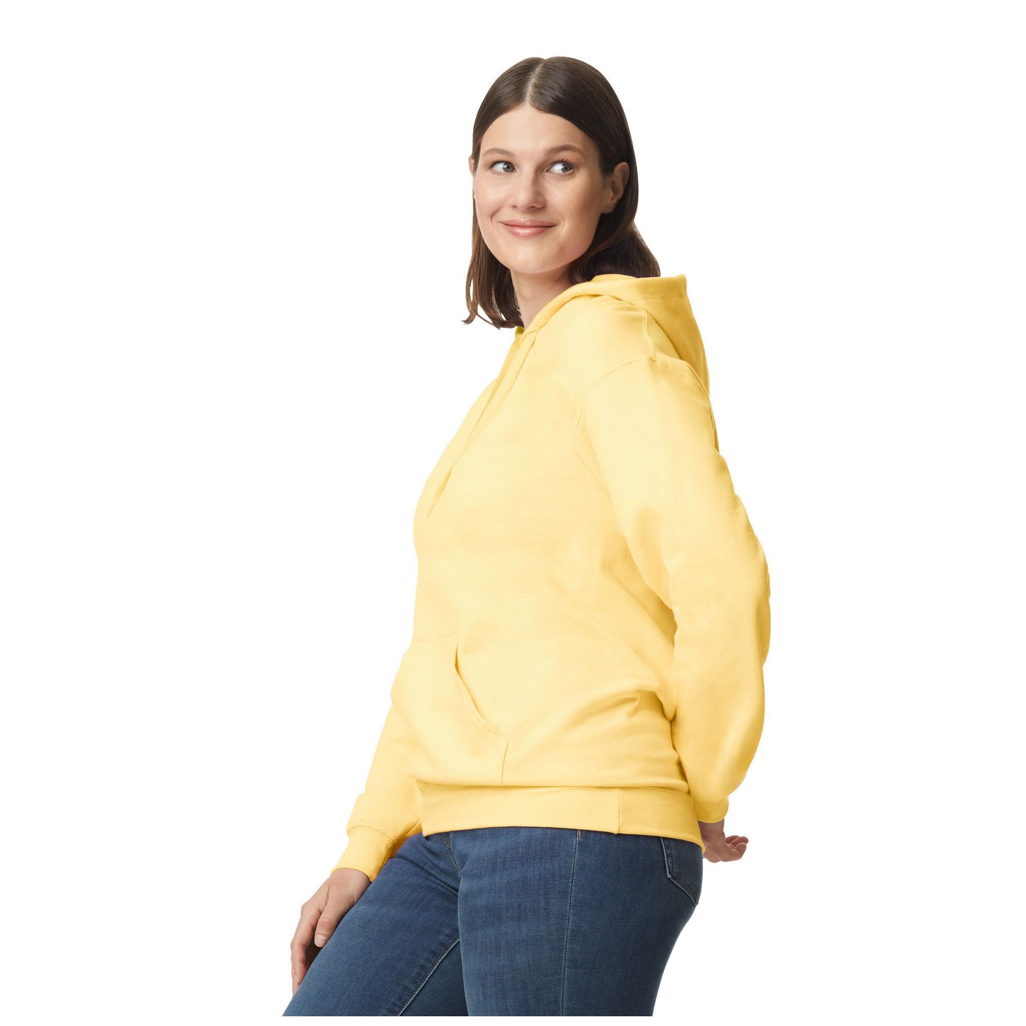 Sweat À Capuche SOFTSTYLE Adulte (Jaune Pâle) 3/3