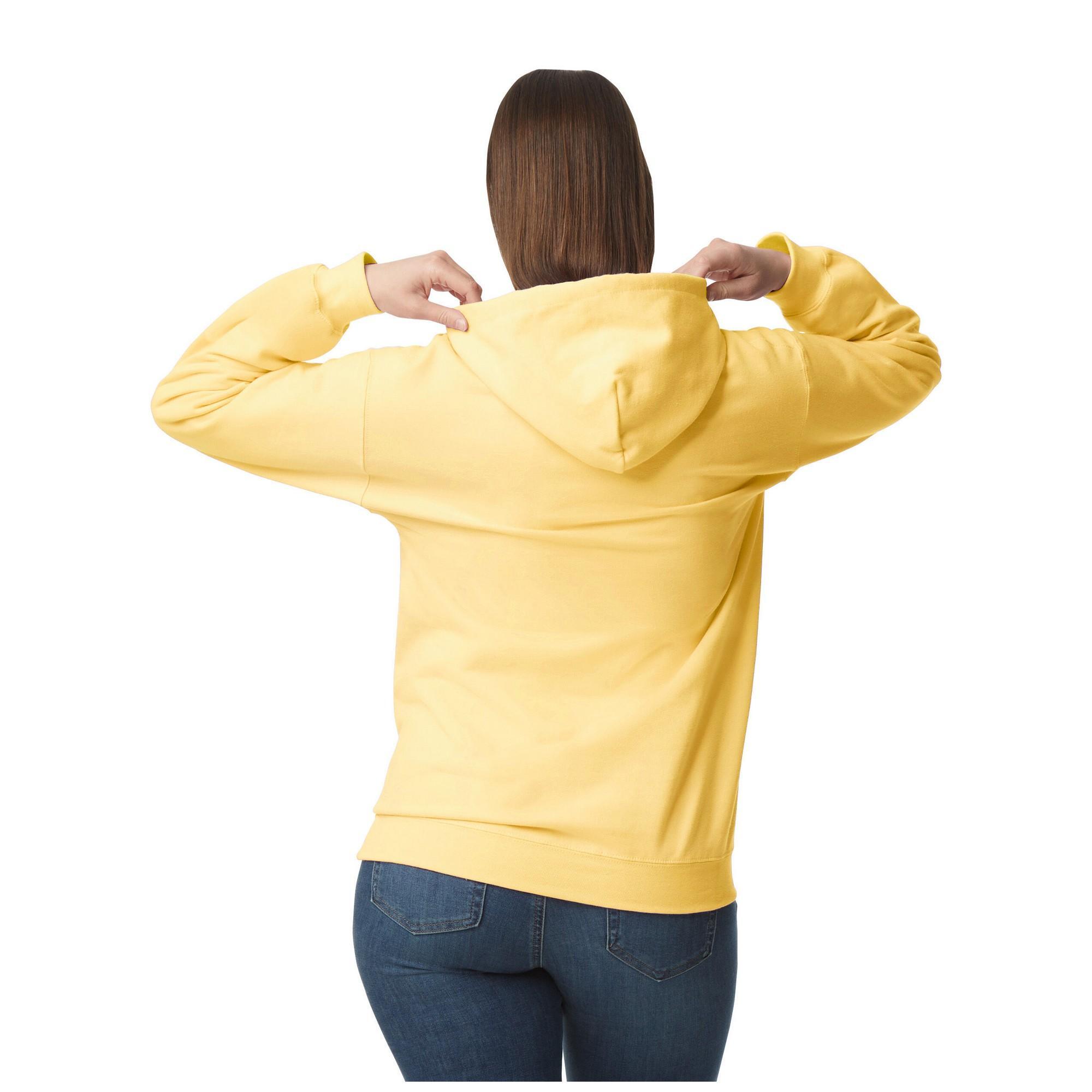 Sweat À Capuche SOFTSTYLE Adulte (Jaune Pâle) 2/3