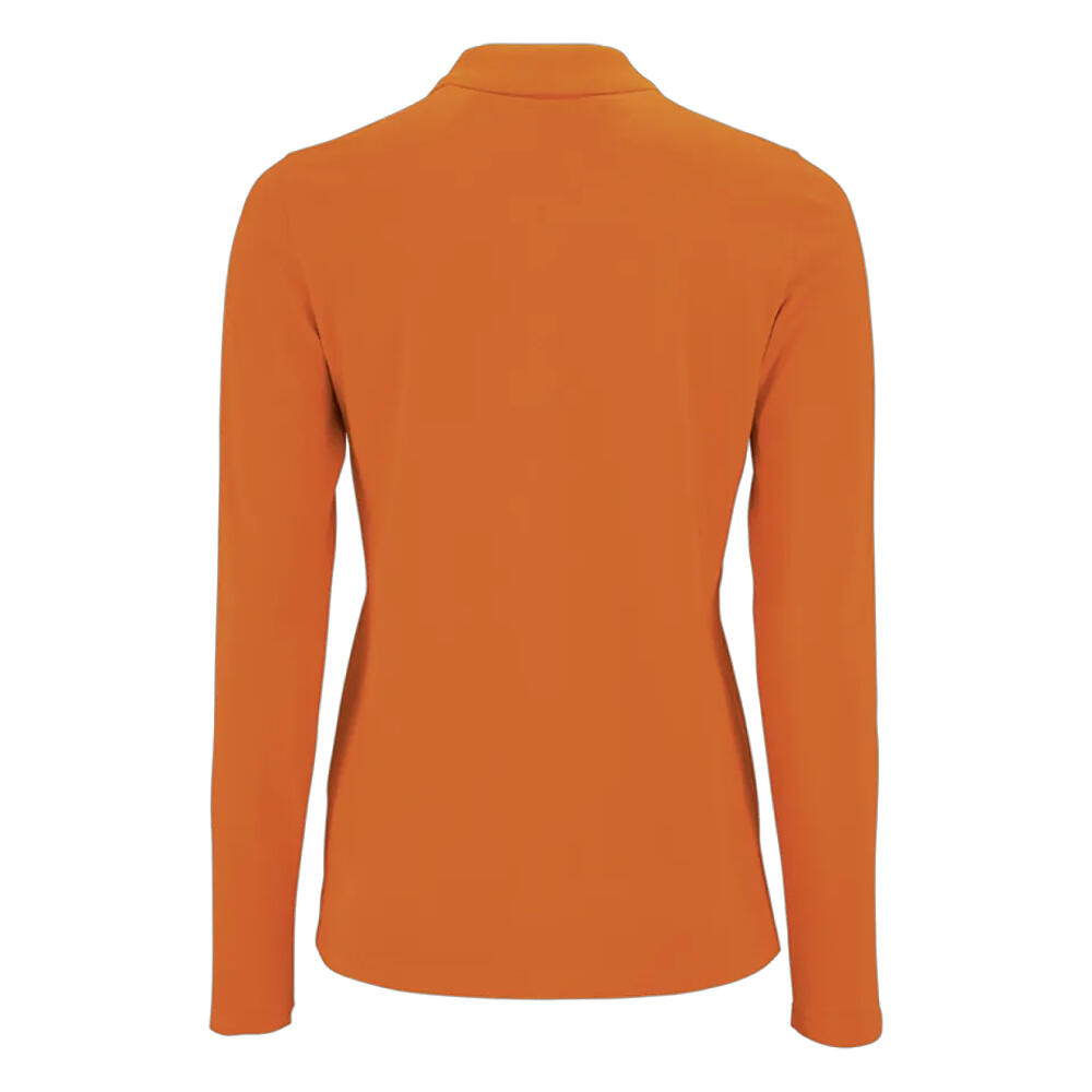 Maglietta Polo Manica Lunga Donna SOLS Perfect Arancio 2/4
