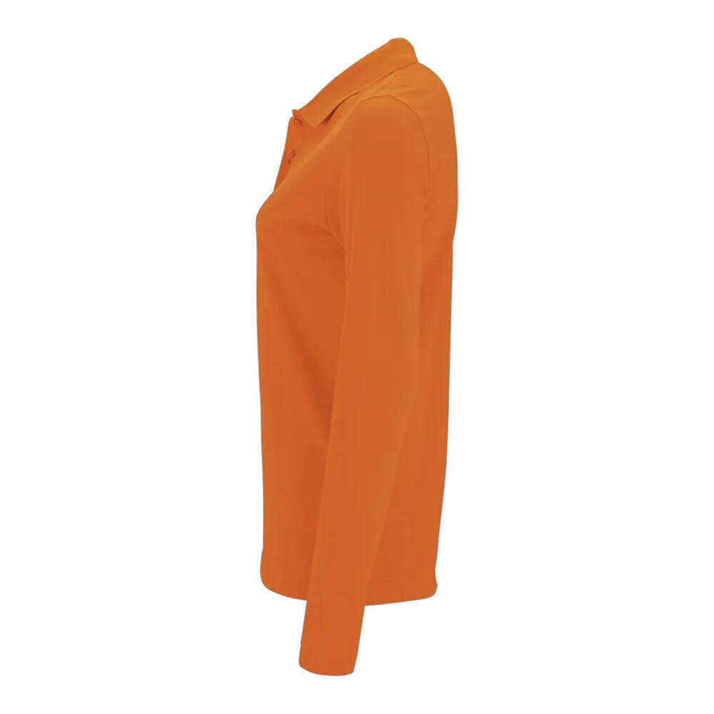 Maglietta Polo Manica Lunga Donna SOLS Perfect Arancio 3/4