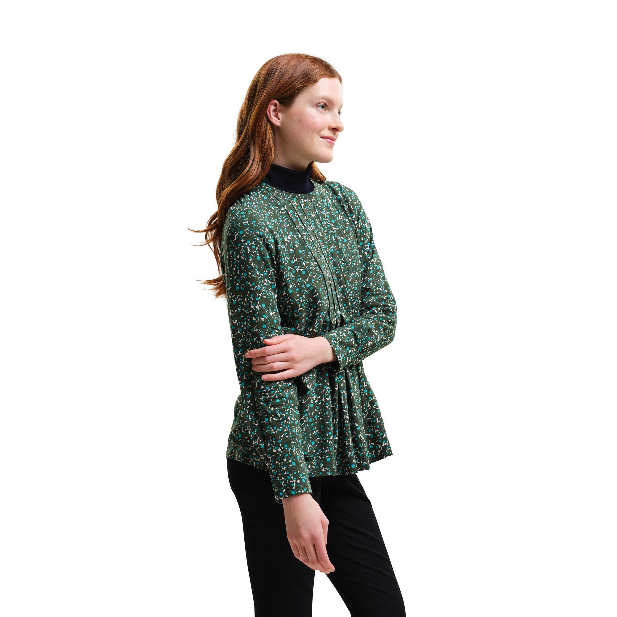 "Orla" Bluse für Damen Jadegrün 3/4