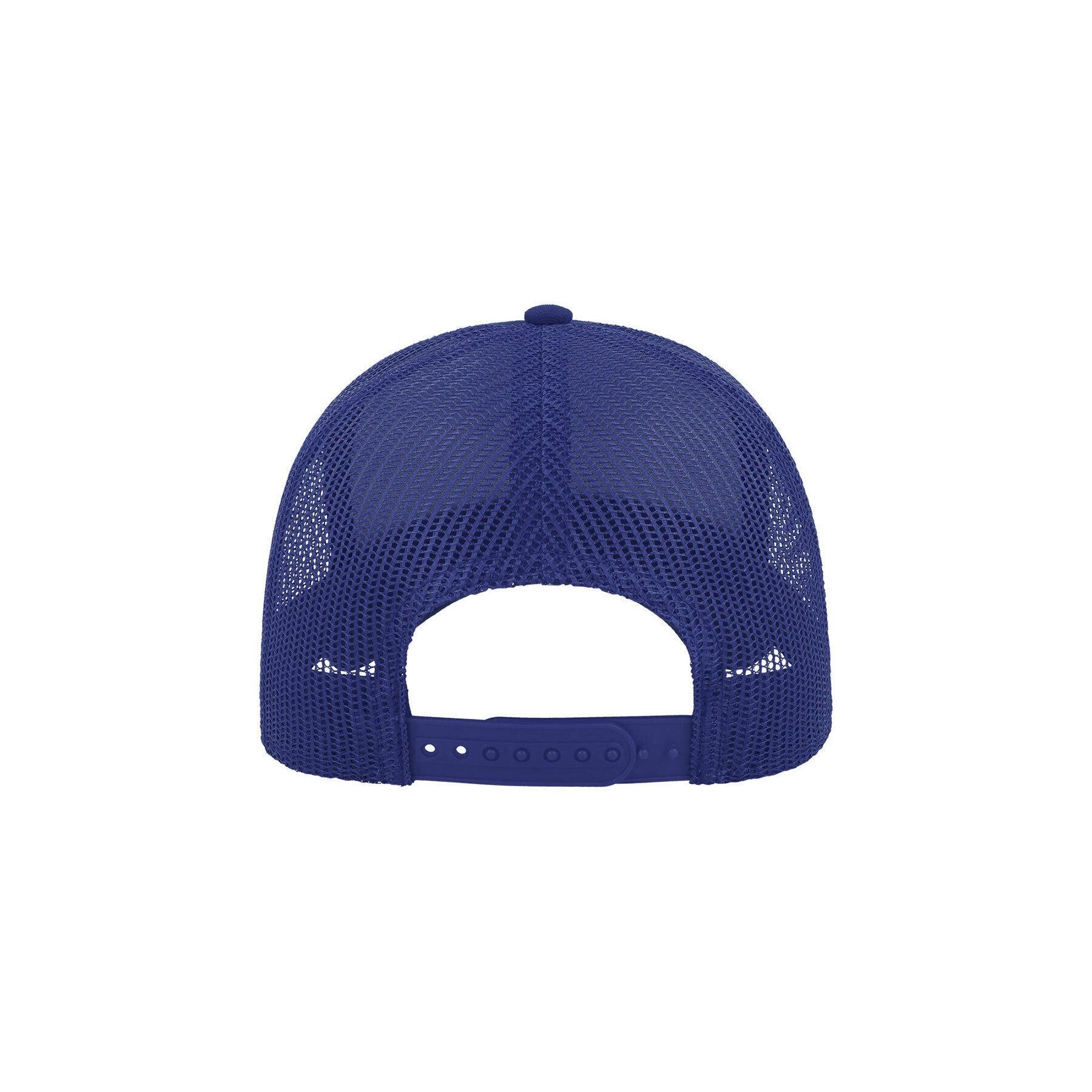 Rapper Cotton 5 Panel Trucker Cap (Royal Blue/Royal Blue) 2/3