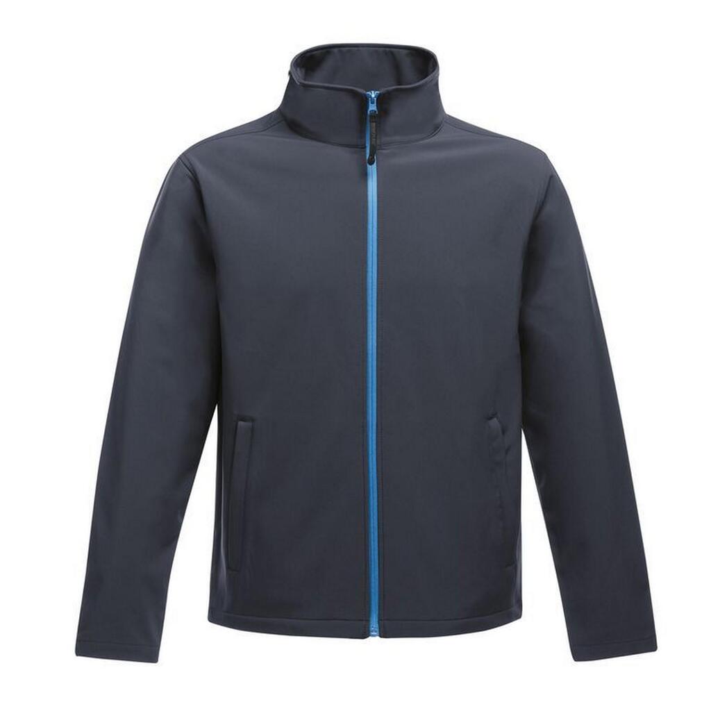 Mens Ablaze Printable Softshell Jacket (Navy/French Blue)