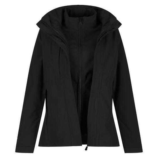 Professional Kingsley Veste Imperméable 3en1 Femme (Noir)
