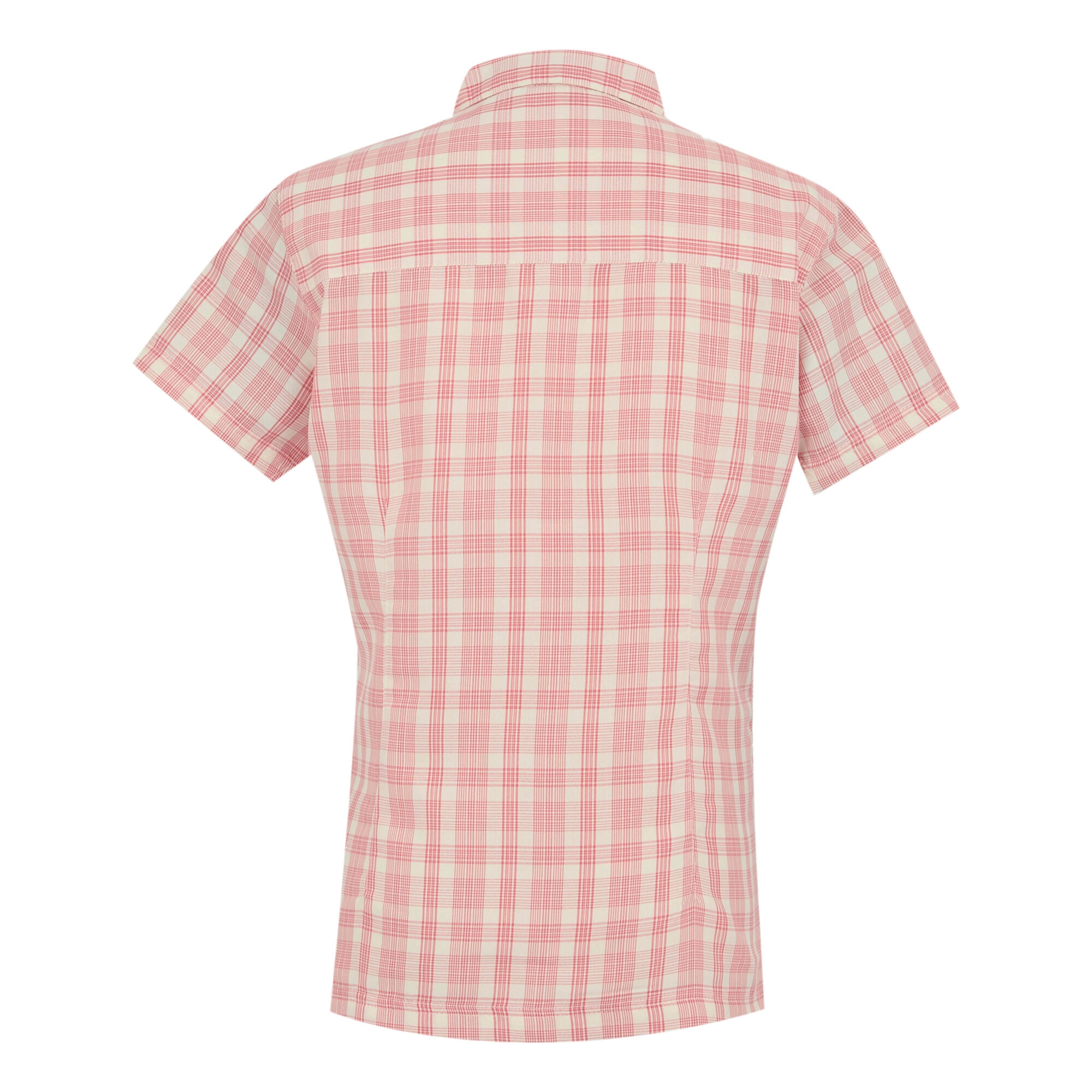 Chemisier Manches Courtes Motif/style À Carreaux MINDANO Femme (Pêche Foncée) 2/4