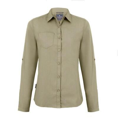 Dames expert kiwi shirt met lange mouwen (kiezelsteentjes)