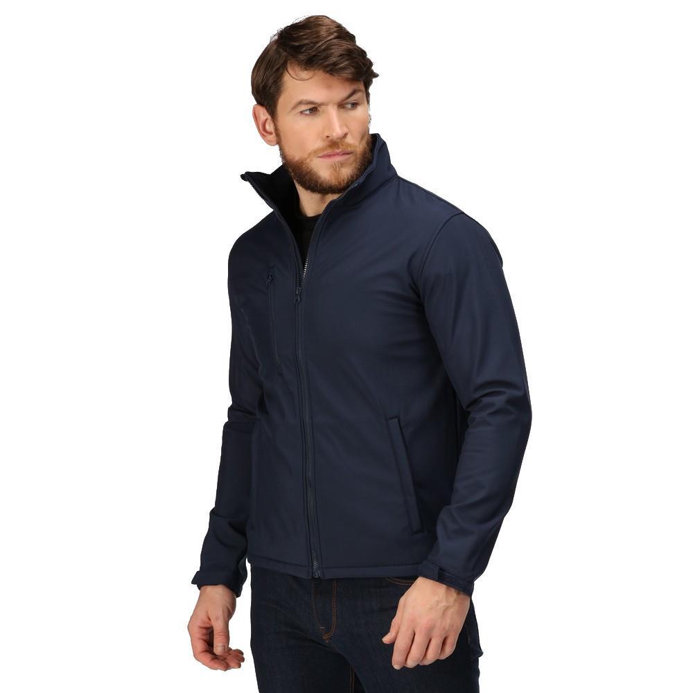 Professional Mens Ablaze Three Layer Soft Shell Jacket (Navy/Navy)