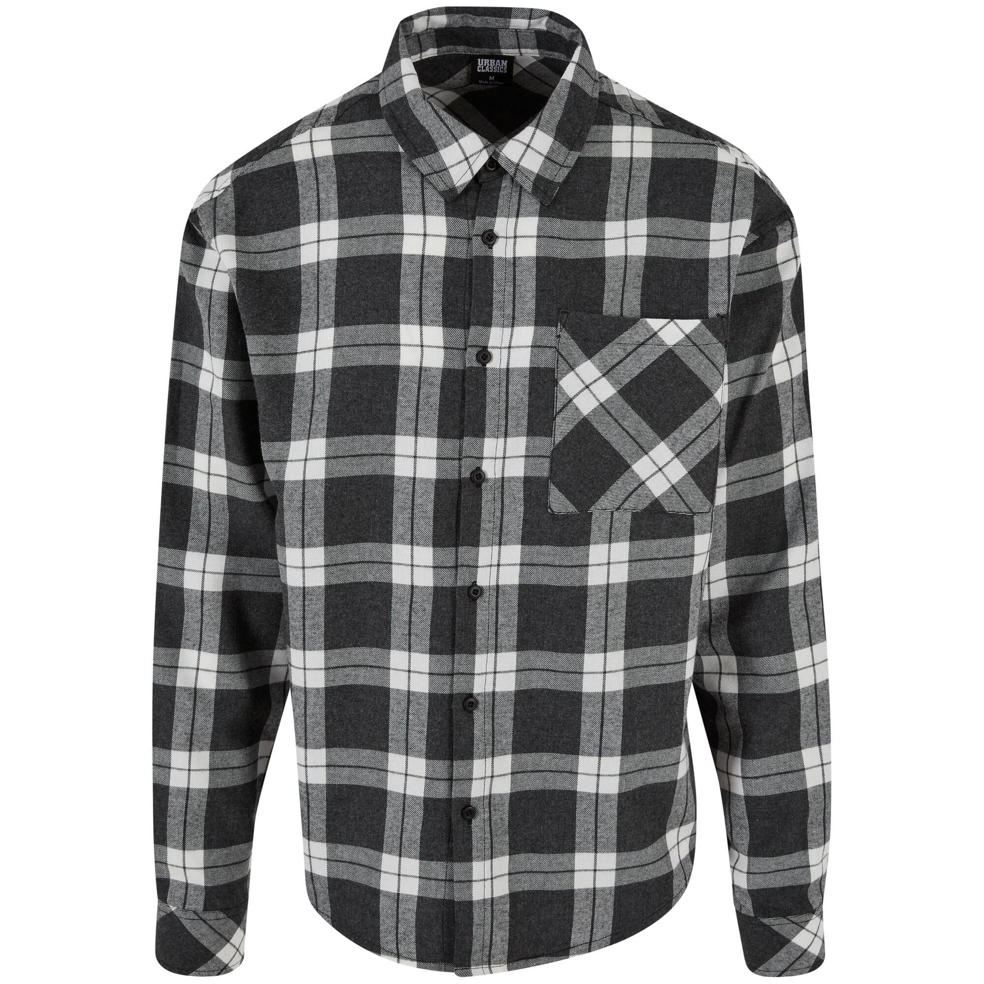 Męska Koszula W Kratę