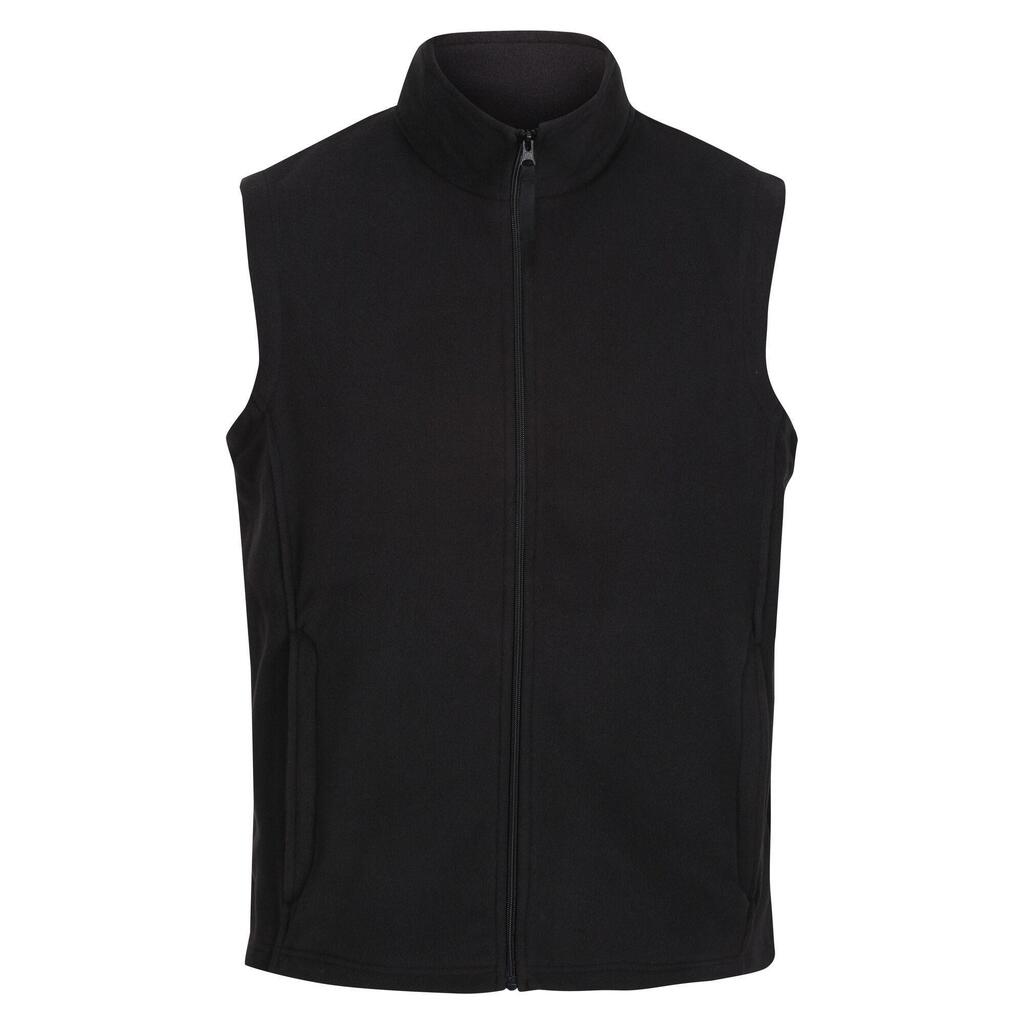 Mens Micro Fleece Bodywarmer / Gilet (Black)