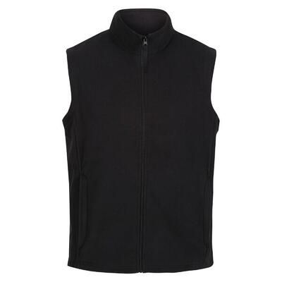 Heren micro fleece bodywarmer / gilet (zwart)