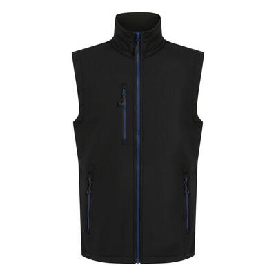 Heren navigate softshell 2laags bodywarmer (zwart/klassiek rood)