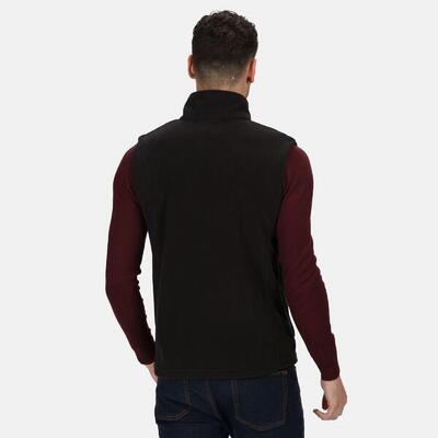 Heren micro fleece bodywarmer / gilet (donkere marine)