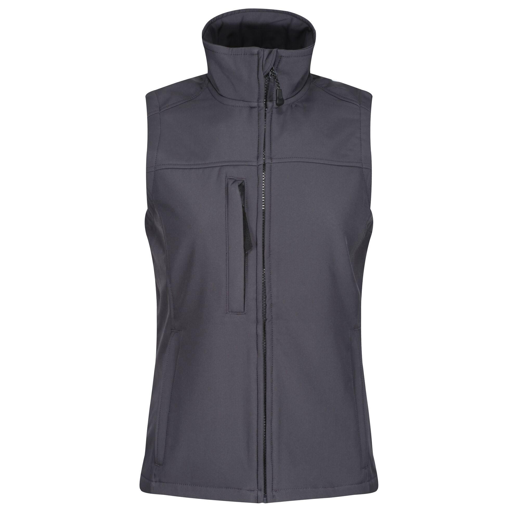REGATTA Womens/Ladies Flux Softshell Bodywarmer / Sleeveless Jacket (Water Repellent &